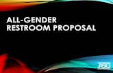 ALL-GENDER RESTROOM PROPOSAL - ... PRESENTATION OUTLINE •Terminology to Know •Definition and Importance of All-Gender Restrooms •Argument for Multiple Stalls •Common Questions