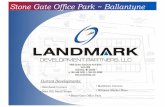 Stone Gate Office Park - landmarkdp.comStone Gate Office Park Features •93,000 sf of Climate control storage on site. •Located 400 feet to Rea Rd &½ mile to I-485. •Office Product