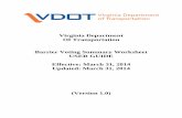 Virginia Department Of Transportation Barrier Voting ... · Barrier Voting Summary Worksheet – USER GUIDE (Version 1.0) Updated: March 31, 2014 10 A total of 37 letters should have