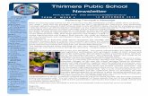 Thirlmere Public School Newsletter · front of the school even if you do not have your children with you. The area in front of the school is a 2 minute drop off zone during peak periods