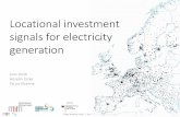 Locational investment signals for electricity generation · Line flow 30 GW feasible Net RD cost 30 €/MWh = EUR 300,000 Demand for upward RD 10 GW South Undispatched natural gas