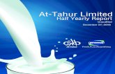 At-Tahur Limited · 2020-02-28 · AT-TAHUR LIMITED DIRECTORS’ REPORT It gives me immense pleasure to present on behalf of the Board of Directors of At-Tahur Limited, (hereinafter