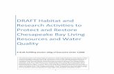 DRAFT Habitat and Research Activities to Protect and Restore Chesapeake Bay …federalleadership.chesapeakebay.net/file.axd?file=2009/9... · 2018-05-16 · Chesapeake Bay Living