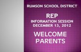 WELCOME PARENTS - Rumson School District Parent... · language arts. Creative and ... level instruction in ELA/math (6 -8). ELA . MATH . Tier 2 Differentiation Cluster Grouping/Flexible
