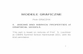 MODELE GRAFICZNE · MODELE GRAFICZNE Piotr GRACZYK 4. AXIOMS AND MARKOV PROPERTIES of GRAPHICAL MODELS. This part is based on lectures of Prof. S. Lauritzen at CIMPA Summer School