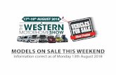 MODELS ON SALE THIS WEEKEND - Out and About Live · Autohaus Ashton 2015 33,000 4 Automatic £37,990 VW Nick Whale 138/139 Autohome Wander EL 1997 64,945 4 Manual £12,999 Peugeot.