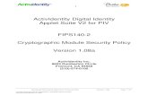 ActivIdentity Digital Identity Applet Suite V2 for PIV ... · The ActivIdentity Digital Identity Applet Suite V2 for PIV supports identity-based authentication of the Card Holder,