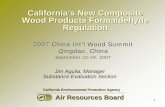 California’s New Composite Wood Products Formaldehyde ... · 2006 Top U.S. Imports of Hardwood Plywood $ Million 0 300 600 900 China Canada Indonesia Malaysia ... • Hardwood Plywood