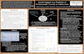 Social Support as a Predictor of Factor 3: Family ... · •Social Support has been found to be a factor predicting Posttraumatic Growth (PTG; Tedeschi & Calhoun, 1996), the positive