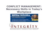 CONFLICT MANAGEMENT - Laurentian University to Briefcase - Conflict... · Conflict is inevitable when more than one person associates with one another… Conflict Management