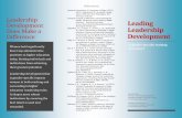 Leadership Development Leading Does Make a Leadership … · 2016-06-27 · bachelor’s degrees in the United States since 1981, more than half the master’s degrees since 1991,