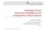 Ontology-driven Business Intelligence for Comparative Data Analysis · 2013-07-07 · Business Intelligence Tool for Comparative Data Analysis Comparative Data Analysis targeted in