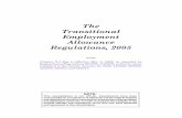 The Transitional Employment Allowance Regulations, 2005€¦ · 3 The Transitional Employment Allowance Program is continued to provide a transitional employment allowance to persons