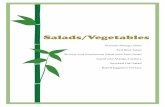 Salads/Vegetables - Amazon S3 · PDF file 2014-01-21 · Ingredients 1 cup green oak leaf lettuce 1 cup red oak leaf lettuce 2 cups rocket 4 teaspoons of sesame seeds, toasted 1 cup