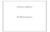 SYLLABUS - malwanchaluniversity.commalwanchaluniversity.com/old/pdf/pharmacy/SYLLABUS D.PHARMA… · ORDINANCE, SCHEME & SYLLABUS FOR DIPLOMA IN PHARMACY Course Title: Diploma in
