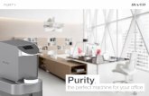 Purity - Aqua da Vinci · _ Purity is the last extraordinary water cooler made by Bevco for homes and small offices. The tactile sensation of aluminium Purity, characterized by very