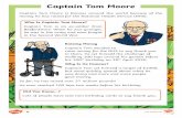 Captain Tom Moore - YEAR 2year2clydachprimary.weebly.com/uploads/6/5/4/5/6545103/captain_… · 6. Why do you think Captain Tom’s story has become famous around the world? Give