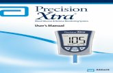 Blood Glucose & Ketone Monitoring System User’s Manual · Precision Xtra User’s Manual – Contains system information and directions. Carrying Case – Use this to store and