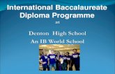 International Baccalaureate Diploma Programme...•Environmental Systems and Societies SL IB Full Diploma, IB Course Only • Full-Diploma—takes 6 IB courses and the core (CAS, ToK,
