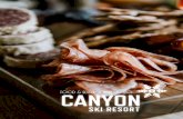 Food & Beverage Menu 2020 - Canyon Ski Area · Ganache Drizzle and Caramel Nut Crunch Cherry or Blueberry Cheesecake Creamy and delicious cherry or blueberry topped cheesecake on