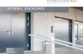 STEEL DOORS - Domoferm · 2017-06-27 · PRODUCT OVERVIEW Door elements by specialists. Security on locking and comfort on opening. Doors can connect and partition – depending on