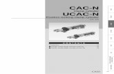 Clamp cylinder UCAC-N - CKD · 27 CAC-N32/N40 Series How to order How to order  CAC-N40-50-T0H-R-Y Model: Clamp cylinder A Bore size : ø40 mm B Port