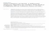 Initial Validation of GRASP: A Differential Diagnoses …RESEARCH ARTICLE Initial Validation of GRASP: A Differential Diagnoses Algorithm for Children With Medical Complexity and an