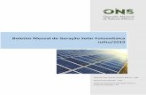 Boletim Mensal de Geração Solar Fotovoltaica Julho/2019 · 2019-08-23 · Boletim Mensal de Geração Solar Fotovoltaica Julho/2019 Pág. 7 / 25 3. Recordes Tabela 2 – Recordes