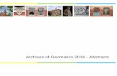 Archives of Geomatics 2016 - Abstracts · book of abstracts - geomatics 2016 6 prof.mirosŁawa ostrowska, the institute of oceanology of the polish academy of sciences in sopot prof.eimuntas