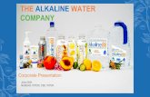 THE ALKALINE WATER COMPANY · U.S. BOTTLED WATER MARKET. Producer Revenue and Volume 2014 – 2019. Wholesale Dollars. Millions of Gallons +14% proj. increase. in . value-added. water