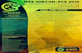 IEEE WIECon-ECE 2015...Lawrence Wong, 2015 IEEE Vice President, MGA Ramakrishna Kappagantu, IEEE R10 Director 2015-16 Sri Niwas Singh, IEEE R10 Conf. & Tech. Seminar Coordinator 2015