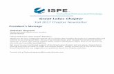 Great Lakes Chapter - Homepage | ISPE and...Results of our Chapter Election ommitment of each ISPE GL oard Member: As an elected ISPE oard of Director member, you take on responsibilities