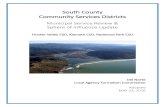 South County Community Services Districts · 2016-07-20 · South County CSDs MSR/SOI 7 Adopted May, 23 2016 . than the current county-wide rates of 0.4 percent per year, putting