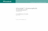 Pivotal Greenplum Database · 2020-04-24 · PRODUCT DOCUMENTATION Pivotal™ Greenplum Database® Version 4.3