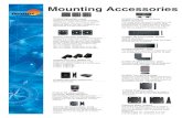 Mounting Accessories - Brodit · 2009-10-13 · Mounting Accessories Angled mounting plattforms Attach with adhesive tape onto a flat, horizontal surface. Perfect e.g. for the boat.