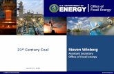 Century Coal Steven Winberg - thecoalhub.com · • Costs/uncertainty/enabling real-time decision making. Source: NETL, Cost and Performance Baseline for Fossil Energy Plants, Revision