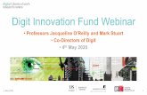 Digit Innovation Fund Webinar€¦ · Digit Innovation Fund Webinar. Research Programme 4 May 2020 2. Supporting Co-produced Research •Innovation Fund ... •Project Details (PI