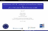 Measurement of W production in Proton-Proton …...Shu LI Ph.D thesis Defense 15/68 Introduction Measurement of W+W Production Conclusions LHC and ATLAS run summary of 2011/2012 2011: