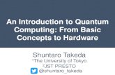 An Introduction to Quantum Computing: From Basic Concepts ...Concepts to Hardware 1. Introduction 2. Basic principles of quantum computing 3. Quantum algorithms 4. Hardware implementations