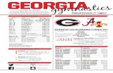 GEORGIA - s3.amazonaws.com€¦ · GEORGIA VS ALABAMA / IOWA ST. 1-1, 0-0 SEC RECORD 5-1, 0-0 SEC 10 RANKING 17 Courtney Kupets Carter HEAD COACH Dana Duckworth 13-19 (second season)