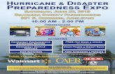 HURRICANE & DISASTER PREPAREDNESS EXPO · SHARON TROWER, BRAZORIA COUNTY PUBLIC INFORMATION OFFICER, AT 979-864-1596. Title: Hurricane and Disaster Expo Flier 2019 v7 Created Date: