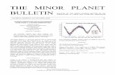 THE MINOR PLANET BULLETIN · New Mexico Institute of Mining and Technology 101 East Road Socorro, NM 87801 USA jturk@nmt.edu (Received: 21 November) Observations of the minor planet