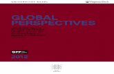 GLOBAL PERSPECTIVES · Global Perspectives Manual Themes 2012: Access To and Within Higher Education Contributions in the form of written reports from both Swiss and US participants
