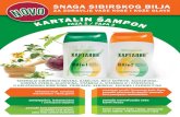 Kartalin - Krema i šampon u borbi protiv psorijaze ...kartalinproducts.com/assets/files/Kartalin sampon.pdf · PomaŽe protiv peruti, psorijaze, alergija, umiruje iritiranu kožu.