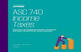 ASC 740 Income Taxes · 2020-08-01 · unsurpassed in its ability to deliver top-level advice that is at once practical, business-oriented, relevant, and operational. The attached
