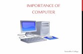 Importance of computerscg.ydc.lk/LearnAtHome/Week 01 (20th to 24th April... · A computer is a reliable machine. Breakdowns are very rare so that the user can depend on it. Modern