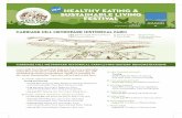 healthy eating & sustainable living FESTIVAL · healthy eating & sustainable living FESTIVAL A & B. Daniel Arnold Historical House C & D. Summer Kitchen E. Kitchen Garden F. Farm