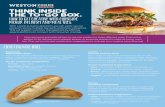 Weston Foods - Craft Hoagie Roll · 2020-05-06 · the to-go box. how to get creative with curbside pickup, delivery and meal kits. Craft Hoagie Roll ACE® Craft Hoagie Roll 100612