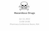Hazardous Drugs - WordPress.com · 2012-01-02 · 1 1.5 2 2.5 3 3.5 4 4.5 Site 1 Site 2 Site 3 Site 4 Site 5 Site 6 Site 7 Site 8 Site 9 Average YEARS Time Involved with Hazardous
