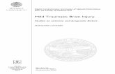 Mild Traumatic Brain Injury - DiVA portal549222/... · 2012-09-28 · Mild Traumatic Brain Injury ... (MRI) demonstrates traumatic, structural or functional abnormalities (2). In